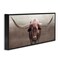 Stupell Industries Rustic Western Longhorn Framed Giclee Design by Carol Robinson